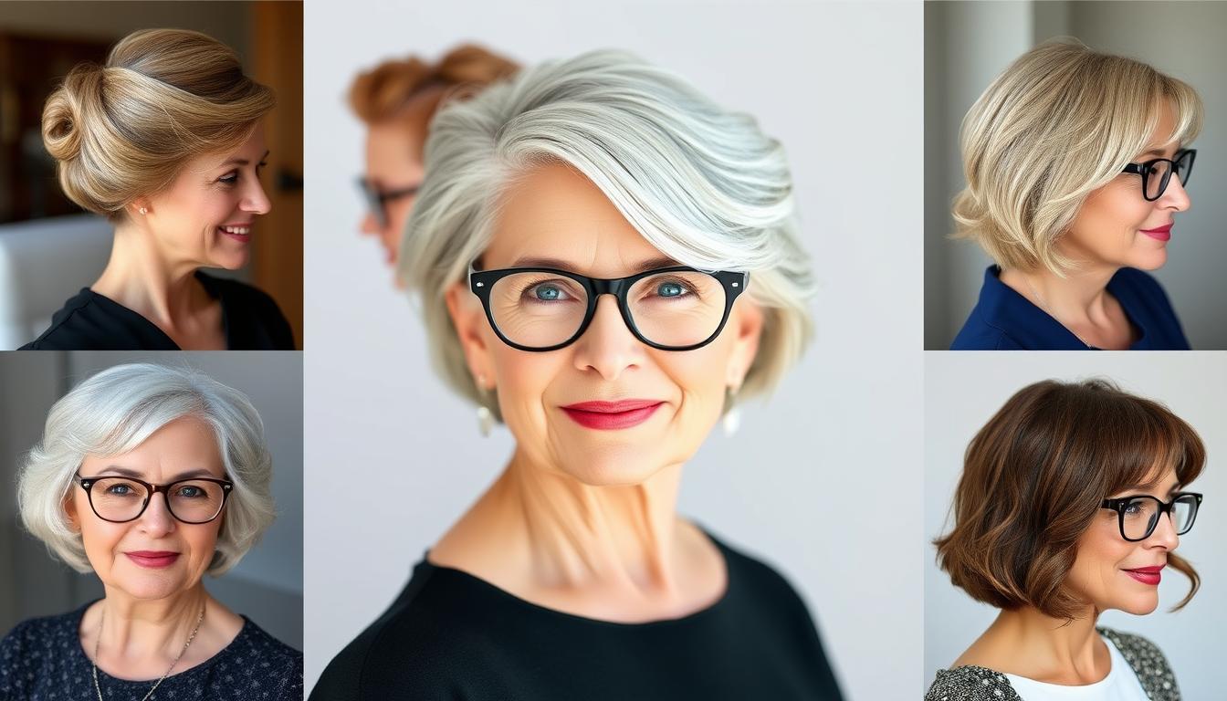 Coupe de cheveux femme 60 ans avec lunettes | Guide