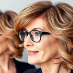 coupe de cheveux femme 60 ans avec lunettes